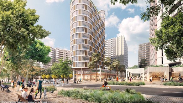 An artist's impression of the proposed redevelopment of the Ivanhoe public housing estate.