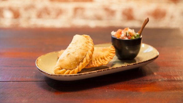 Empanadas from San Telmo's 'El Expreso' menu.