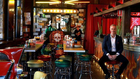 SYDNEY, AUSTRALIA - AUGUST 16: Thomas Pash, Group CEO of the Urban Purveyor Group pictured at El Camino Cantina Mexican restaurant at the Rocks on August 16, 2016 in Sydney, Australia. (Photo by Ben Rushton/Fairfax Media)