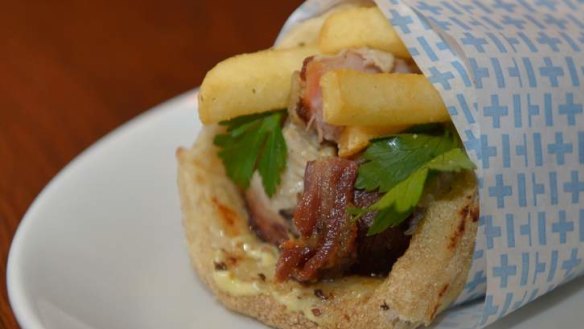 It's a wrap: the Bonegilla souvlaki.