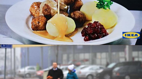 Under scrutiny ... there are now 24 countries that have pulled the meatballs from sale at Ikea stores.
