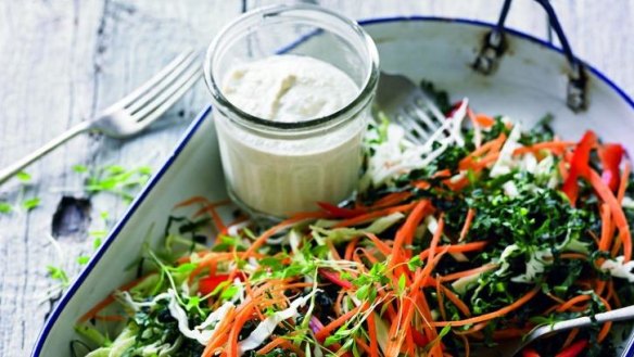 Lee Holmes' kale slaw is a great example of how to bring a salad together.