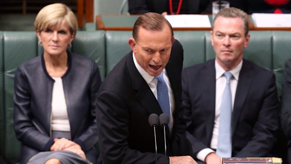 Prime Minister Tony Abbott during Question Time on Thursday.