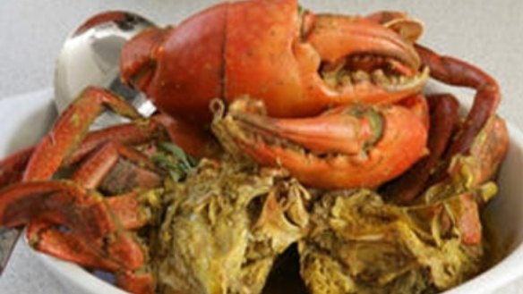 Mud crab curry