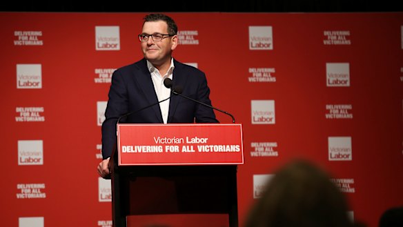 Victorian Premier Daniel Andrews at the ALP state conference.