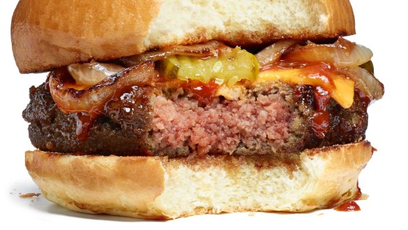 Impossible Foods' meat-free burger. 