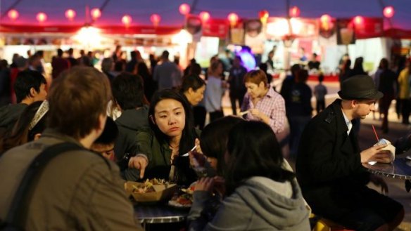 Crowds at last year's Night Noodle Markets.