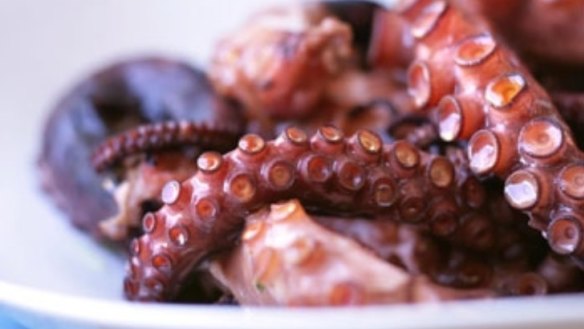 Octopus braised in own juices