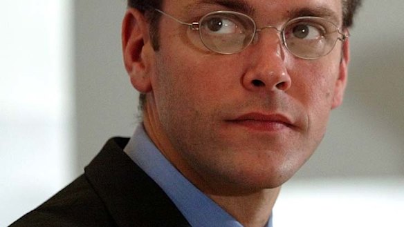 Under fire ... News International chairman James Murdoch.