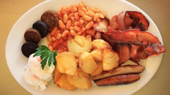 The Full Irish breakfast.