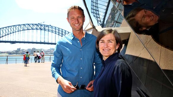 Swoon site ... a very chuffed Justin Hemmes and the equally pleased Opera House CEO, Louise Herron.