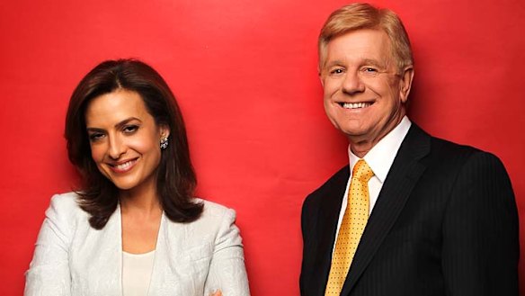 He stays, she goes: Helen Kapalos and Mal Walden.