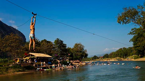 Several tourists had died or were injured on the Xong River in Vang Vieng last year while engaging in ''dangerous water activities,'' the Vientiane Times said.