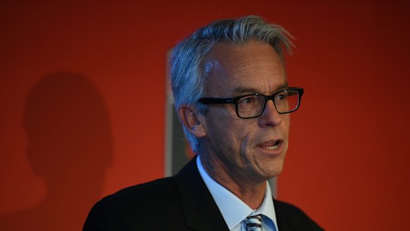 Standing firm: FFA chief executive David Gallop wants to see an improved off-field performance from Wellington Phoenix.