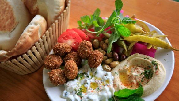 Whose falafel is best? The falafel deal from Abbout Falafel House in Sydney Road Coburg.