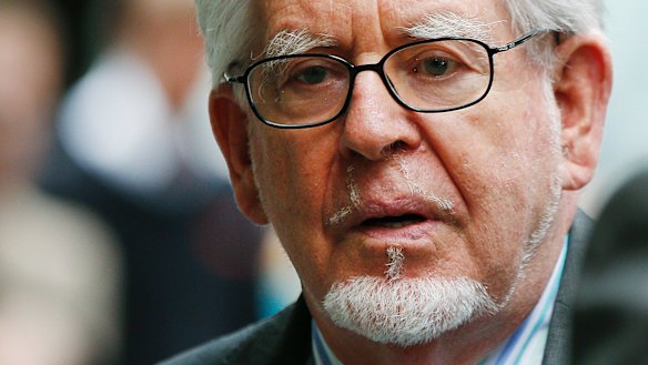 Rolf Harris leaves the Southwark Crown Court in London in 2014.