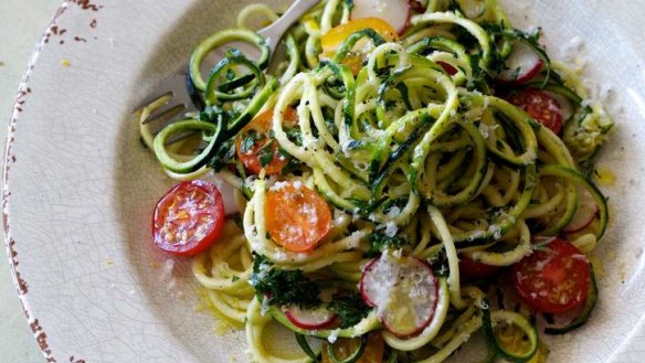 Flavoursome: Zucchini spaghetti is a delicious alternative to real pasta.