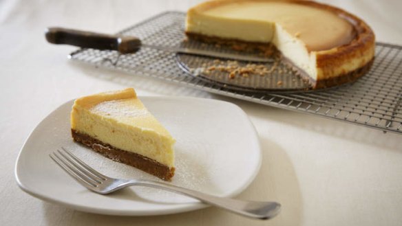 Chill out with white chocolate cheesecake.