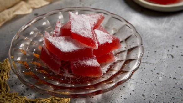 Just a sweet bite: Campari and blood orange jubes.