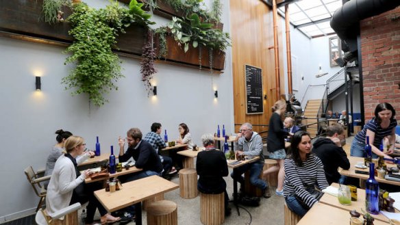 Covert cafe: the light-filled brew bar and eatery.