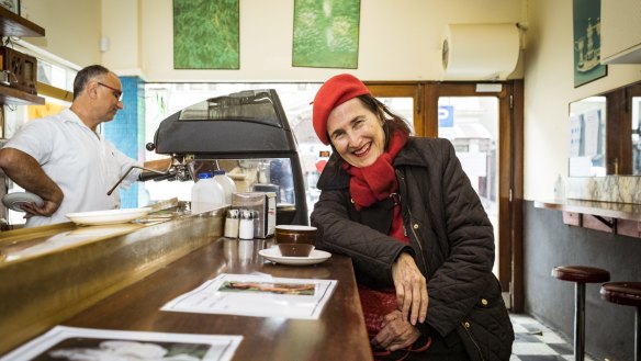 Long time customer Jane Carnegie is ecstatic that Pellegrini's is open again.