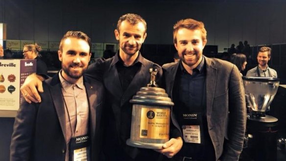 World barista champion Sasa Sestic from Canberra after his win in Seattle.