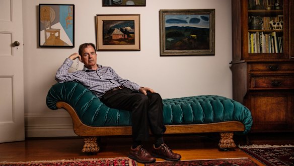 Australian poet Geoffrey Lehmann at his Lindfield home.