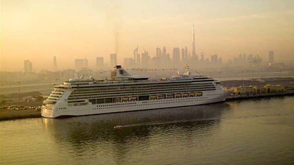 Royal Caribbean's Brilliance of the Seas in Dubai.