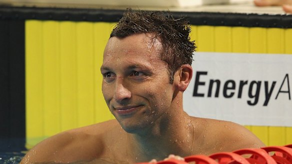 Ian Thorpe during the 2012 Australian Olympic trials: he failed to make the team.