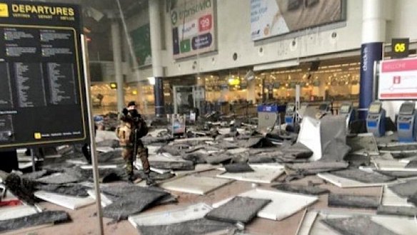 The carnage at Zaventem Airport in Brussels 