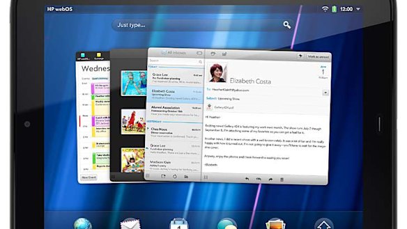 Starts at $599 ... HP's TouchPad available in Australia next month.