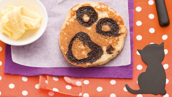 Scary face pikelets.