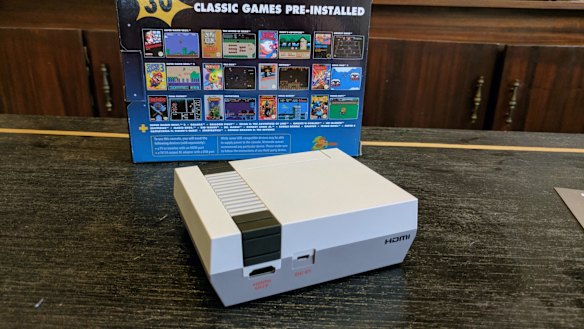 The rear of the console keeps it simple.