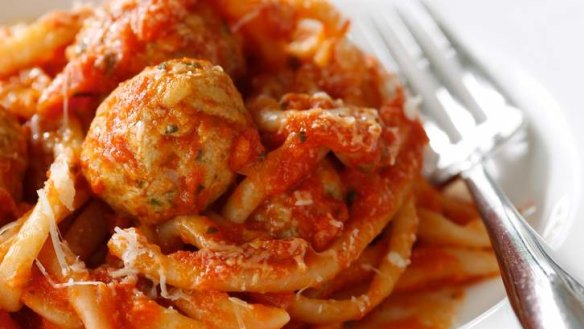 All-American: Spaghetti and meatballs.