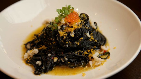 Pity the carb-hater: Squid ink pasta.