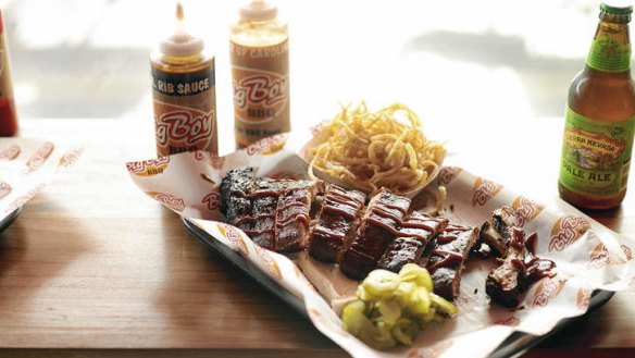 Big Boy BBQ's ribs are smoky and luscious.