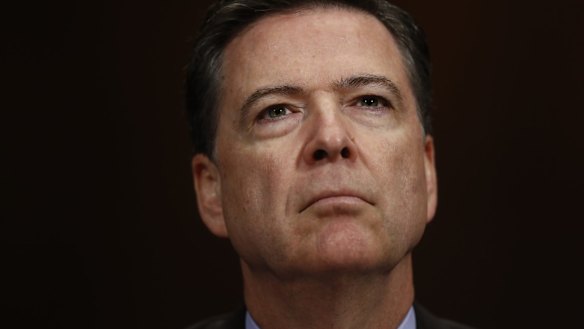 Sacked: Former FBI director James Comey.