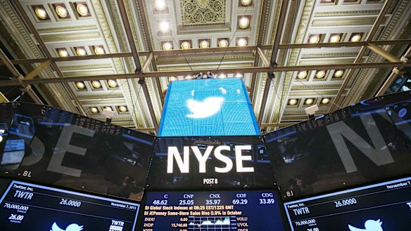 Twitter: Closed 73 per cent higher.