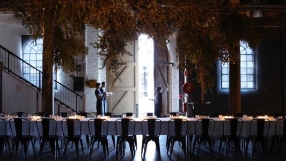 Carriageworks has been the dramatic backdrop for previous events such as The Elston Room Chance Dinner.