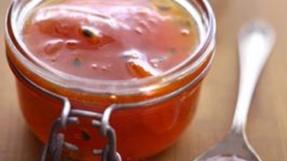 Apricot passionfruit jam