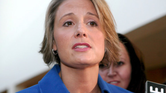 Rapid rise... after less than seven years in Parliament, Kristina Keneally overthrew Nathan Rees 47 votes to 21 to become Premier.
