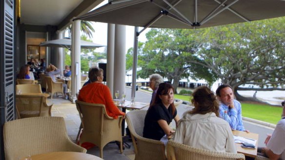 Top spot ... a table overlooking Watsons Bay is a must at Dunbar House.
