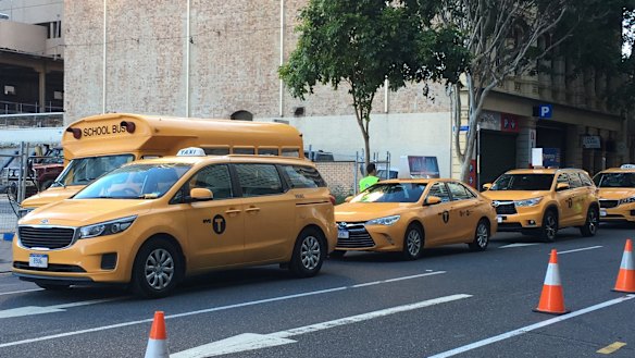 New York City taxis have arrived in Brisbane for the Thor:Ragnarok filming.