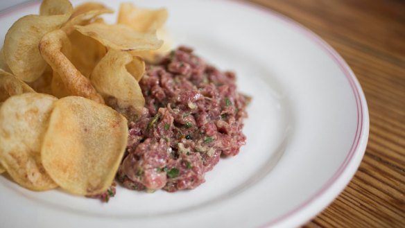 Essential eating: Wilmer's tartare and crisps.