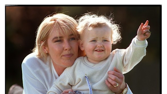 Carmel Arthur and her son James Miller. 