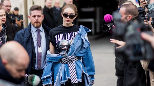 The best denim is vintage denim, especially when you wear it like Gigi Hadid.