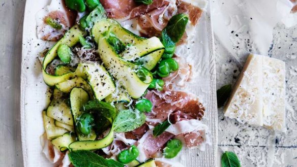 For this salad, you could also try raw artichokes or asparagus.