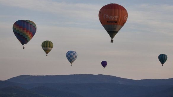 Take a hot air balloon trip over the Yarra Valley.