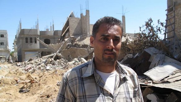 At least 14 members of Tamer Abu Rujalia's family were killed in the fighting over the past month.