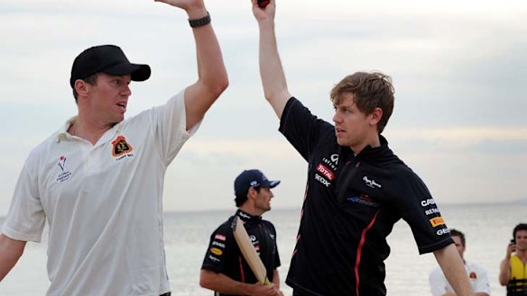 Rivals on bitumen or beach